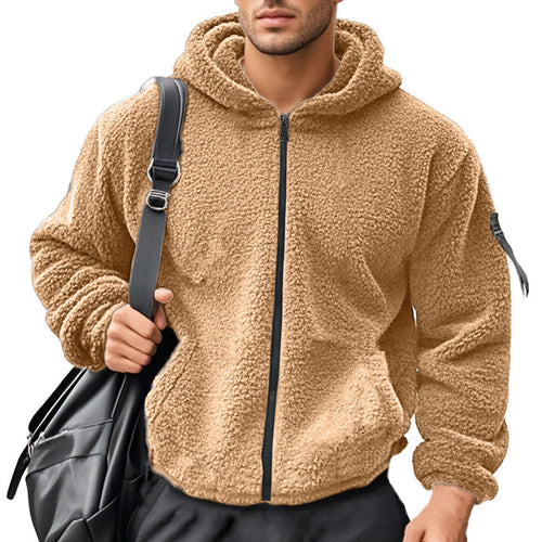 Herren Fleecekapuzenpullover mit ergonomischem Schnitt und praktischen Reißverschlusstaschen EB
