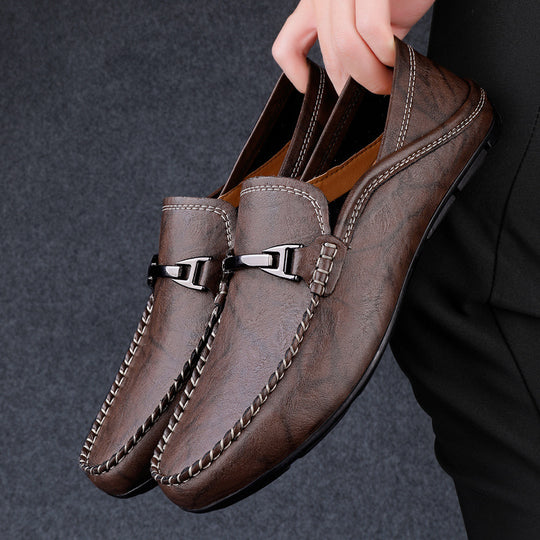 Herren Elegante Mokassins mit kunstvoller Naht und flexibel gestalteter Sohle EB