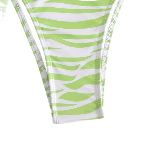 Damen Triangel-Bikini Set mit modischer Wickeltunika EB