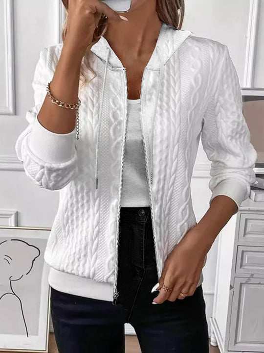 Damen Strickjacke mit Kapuze EB
