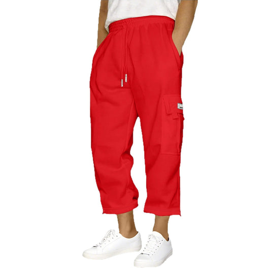 Damen Cargo-Hose mit elastischem Bund und praktischen Seitentaschen EB