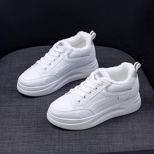 Damen warme High-Top Sneaker mit kuscheligem Innenfutter und rutschfester Sohle EB