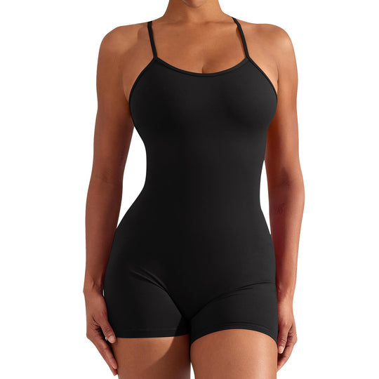 Damen Sportlicher Einteiler für Fitness und Schwimmen EB