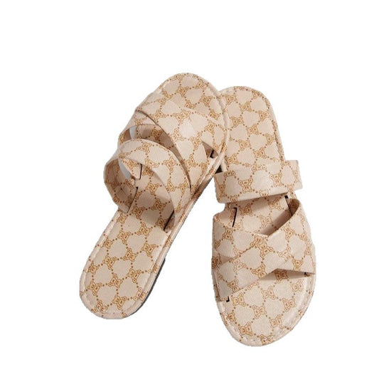 Damen offene Sandalen mit geflochtenem Riemen-Design und komfortabler Fußbettung EB