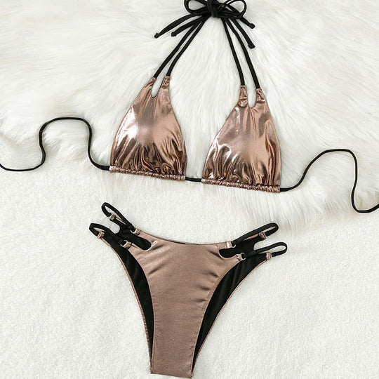 Damen Triangel-Bikini mit eleganten Schnürdetails EB