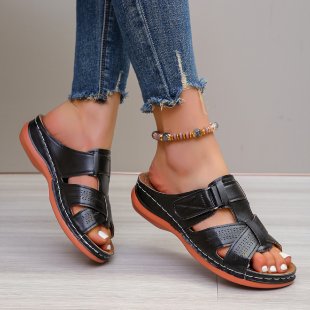 Damen Komfort-Sandalen mit verstellbaren Riemen und atmungsaktiver Sohle EB