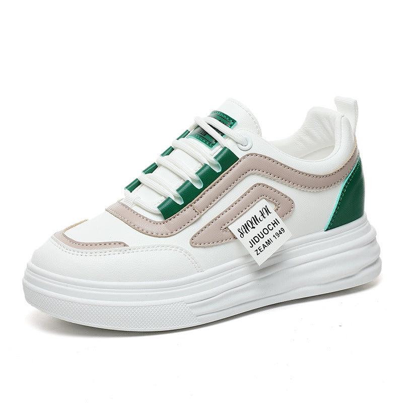 Damen sportive Sneakers mit modischem Design und dämpfender Sohle EB