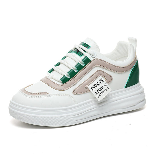 Damen sportive Sneakers mit modischem Design und dämpfender Sohle EB
