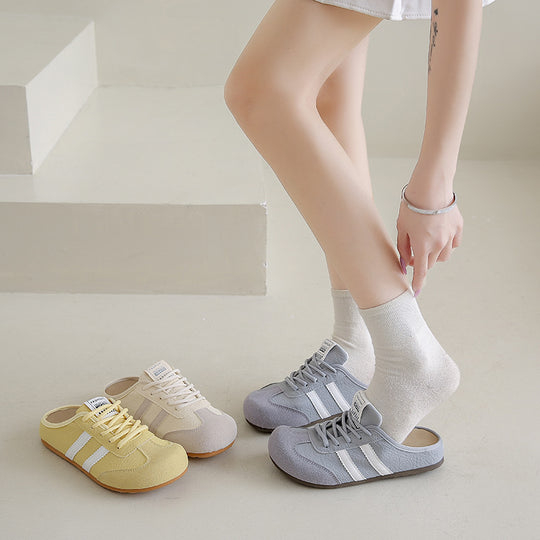 Damen Bequeme Freizeitschuhe mit ergonomischem Fußbett und offenem Fersenbereich EB