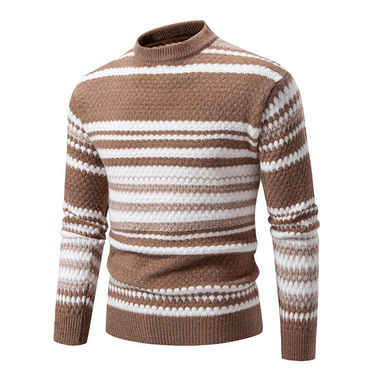 Herren Strickpullover mit strukturiertem Muster EB