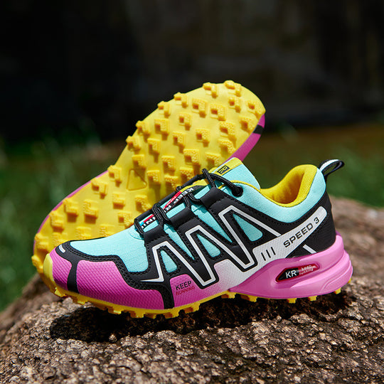 Damen Sportliche Trailrunning-Schuhe mit rutschfester Sohle und atmungsaktivem Obermaterial EB