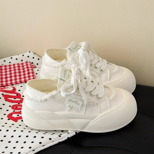 Damen Sportliche Sneakers mit lässigem Style und übergroßer Sohle EB