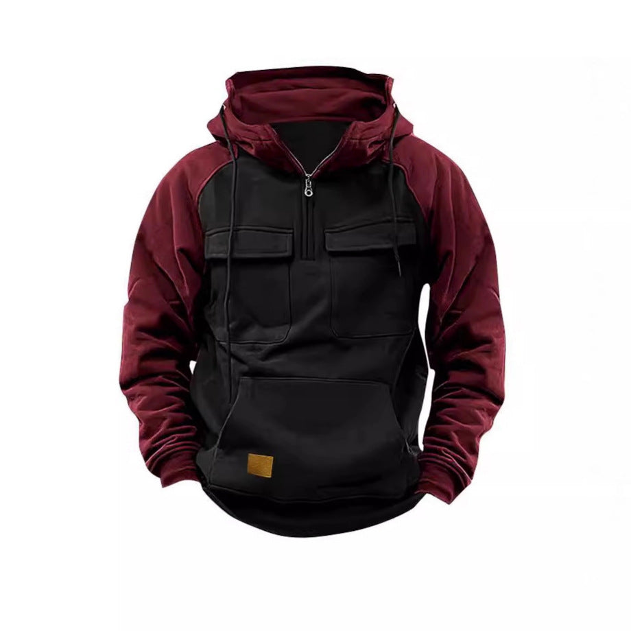 Herren Funktioneller Hoodie mit praktischen Taschen und innovativem Design EB