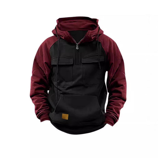 Herren Funktioneller Hoodie mit praktischen Taschen und innovativem Design EB