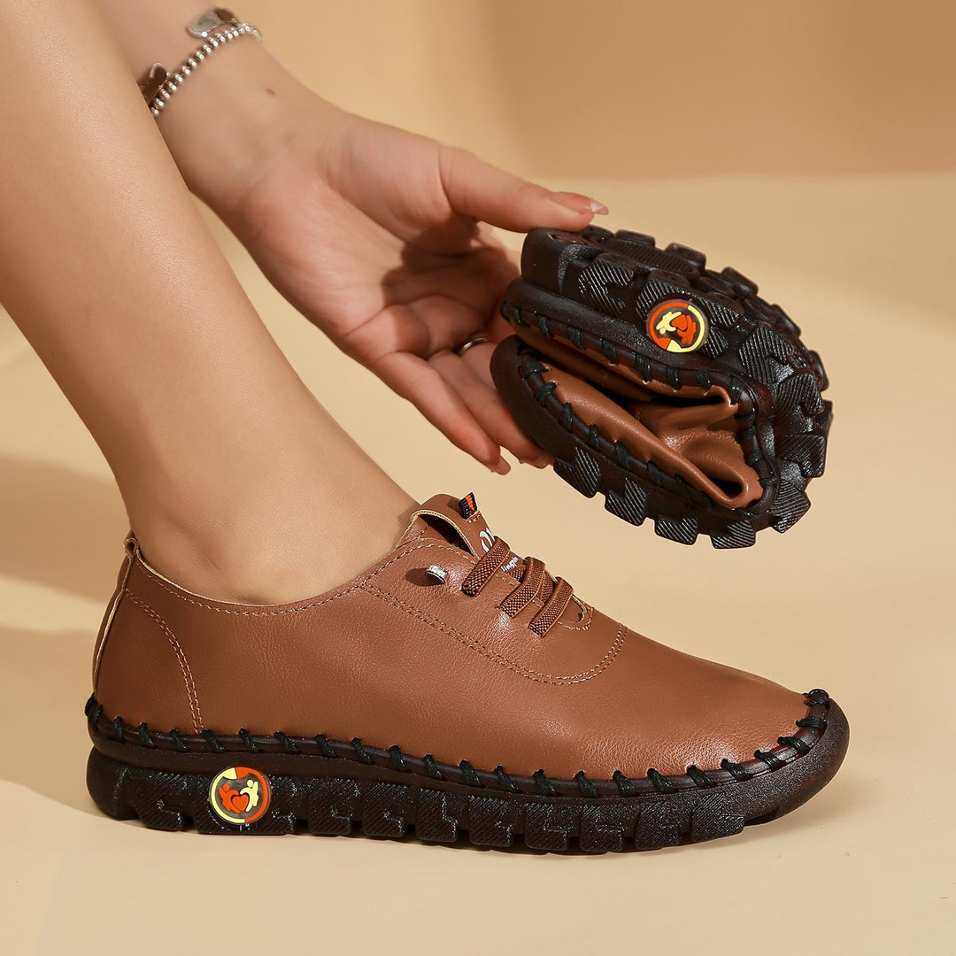 Damen Casual Schnürschuhe mit flexiblem Fußbett EB