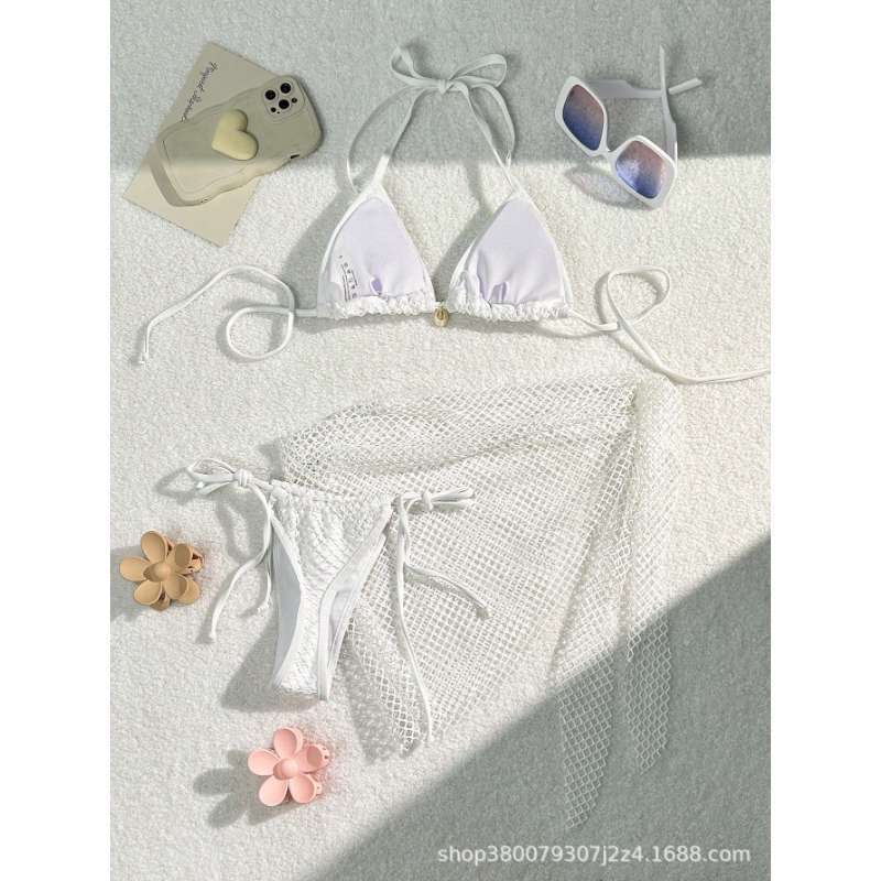 Damen Triangel-Bikini mit Netzdesign EB