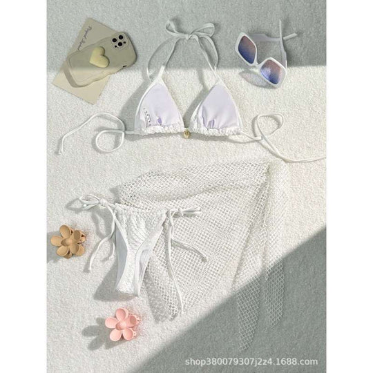 Damen Triangel-Bikini mit Netzdesign EB