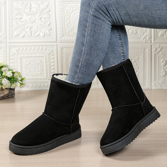 Damen Kuschelige Winterstiefel mit weichem Futter EB