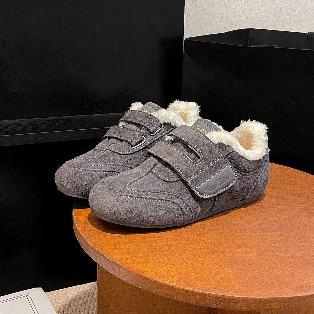 Damen Clogs mit flauschigem Innenfutter und rutschfester Sohle EB