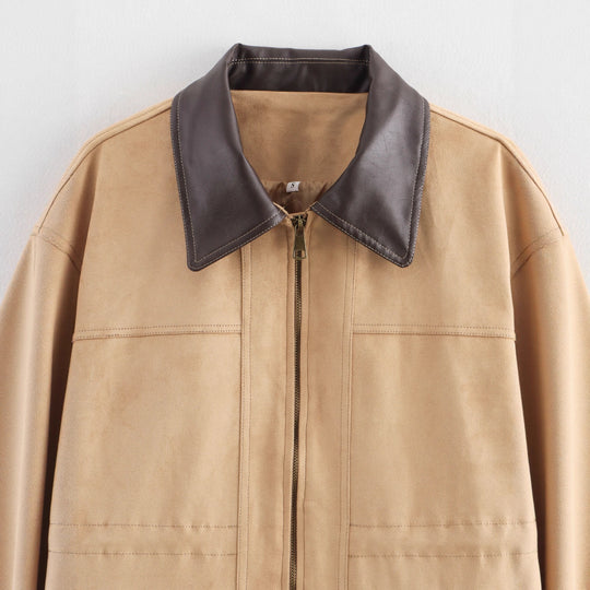 Damen Übergangsjacke mit kragen und praktischen Taschen EB