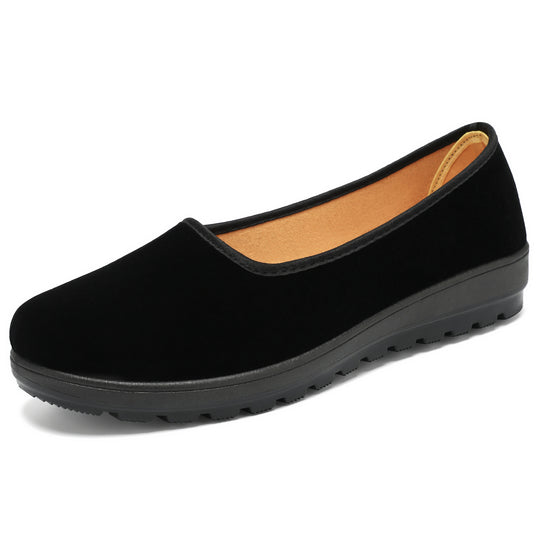 Damen Bequeme Alltagsslipper aus hochwertigem Veloursleder EB