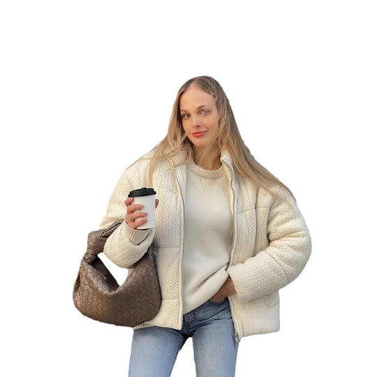 Damen Strick-Steppjacke EB
