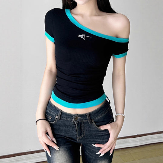 Damen figurbetontes Kurzarmshirt EB