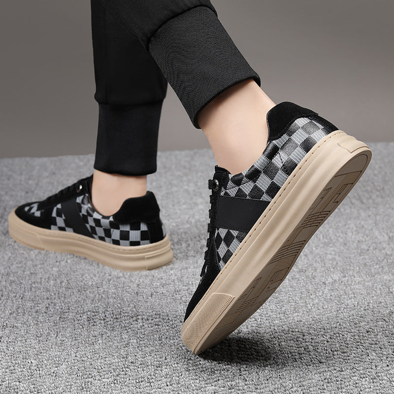 Damen Sneakers mit innovativem Karo-Design und rutschfester Sohle EB