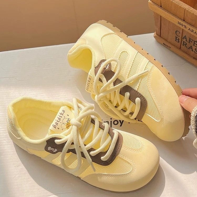 Damen Sportliche Freizeit-Sneaker mit atmungsaktiver Mesh-Oberfläche und bequemer Dämpfung EB