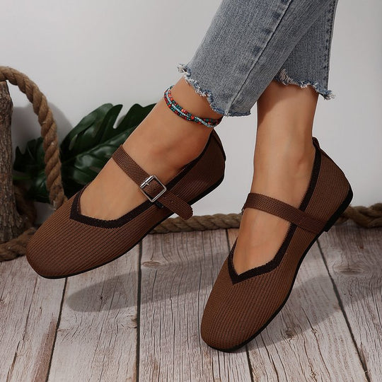 Damen Stilvolle und komfortable Ballerinas mit großem Schleifendetail EB