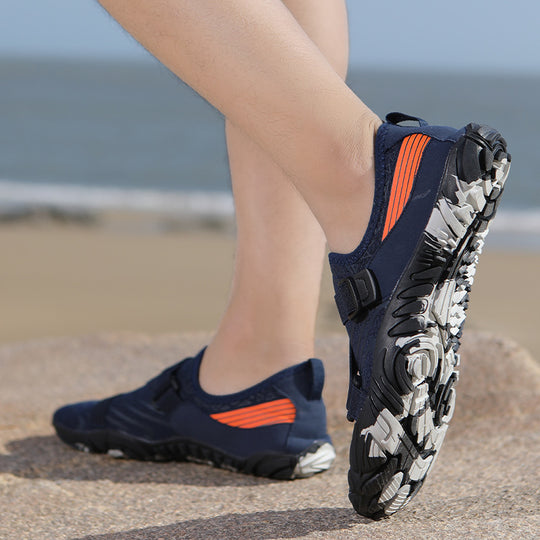 Damen Sportliche Aquafitness-Schuhe mit verstellbarem Gurt und rutschfester Sohle EB