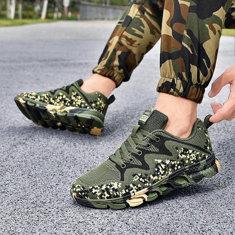 Damen Sportliche Sneaker mit atmungsaktivem Mesh-Obermaterial und stabiler Sohle EB