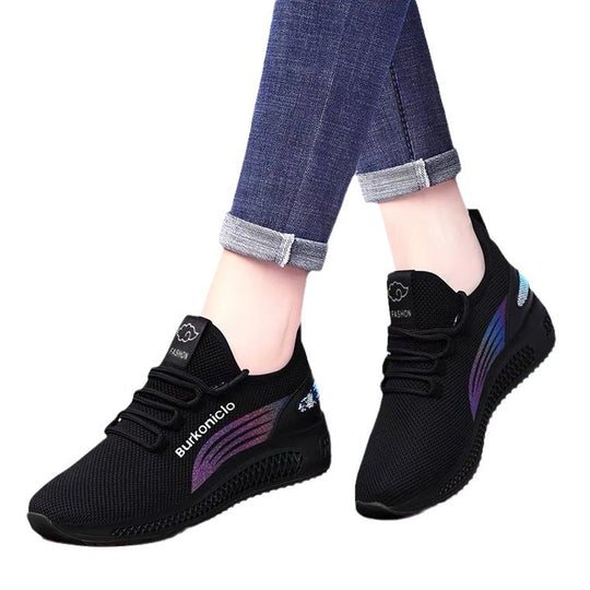 Damen Sportliche Sneakers mit flexibler Sohle und atmungsaktivem Obermaterial EB