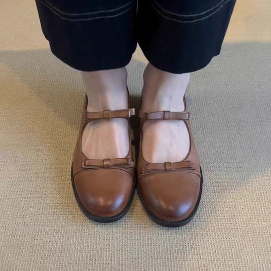 Damen elegante Mary Jane Schuhe mit komfortablem Riemenverschluss und hochwertiger Lederverarbeitung EB