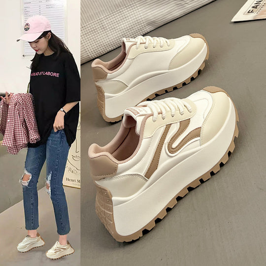 Damen Chunky Sneakers mit verstärkter Dämpfung und rutschfester Sohle EB
