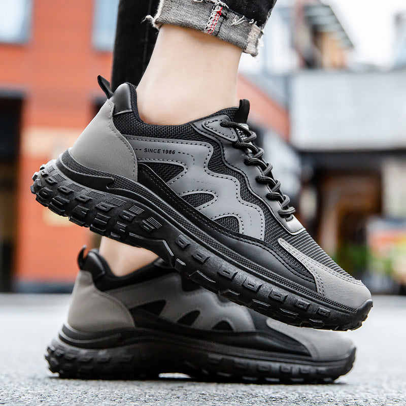 Damen Sportliche Trekking-Sneaker mit rutschfester Sohle und atmungsaktivem Mesh-Obermaterial EB