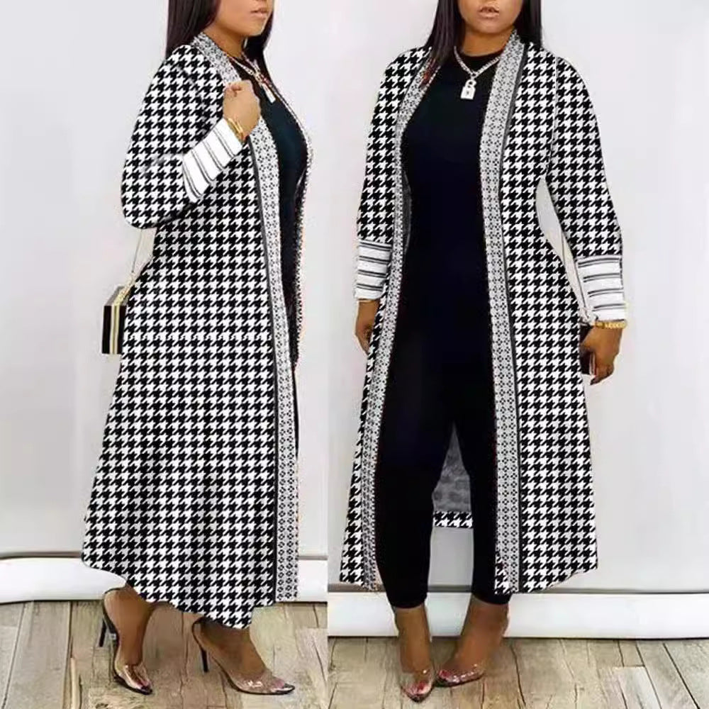 Damen modische lange Jacke EB
