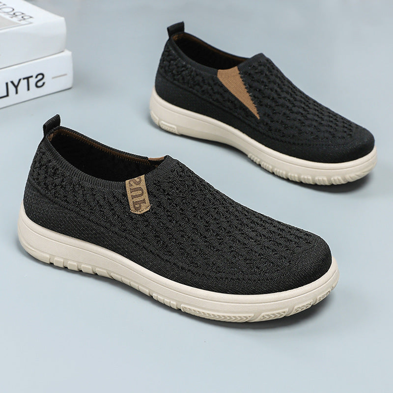 Damen Atmungsaktive Slip-On Freizeitschuhe mit elastischem Design EB