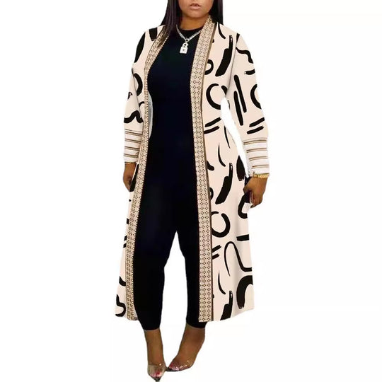 Damen modische lange Jacke EB