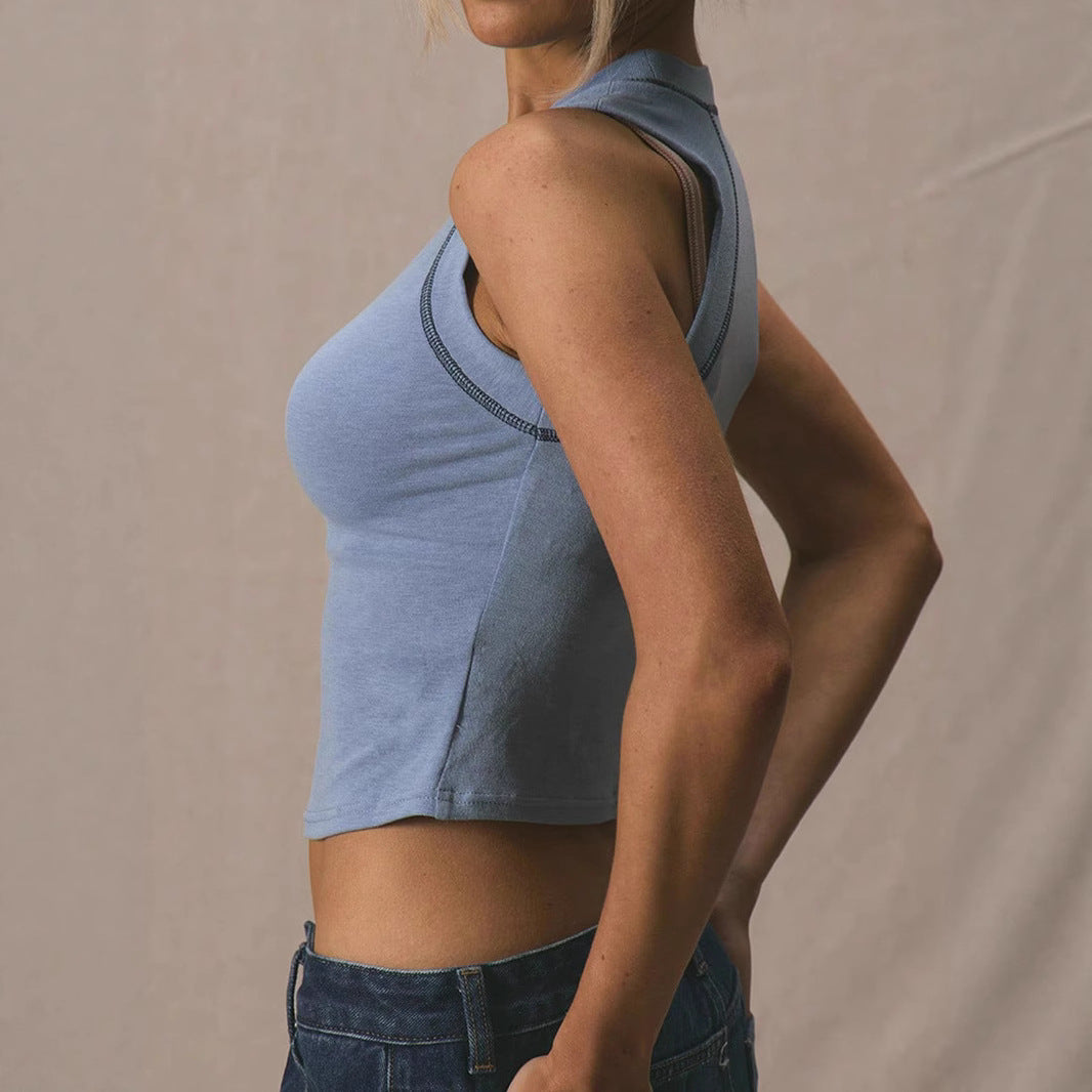 Damen Sportliches Crop-Top EB