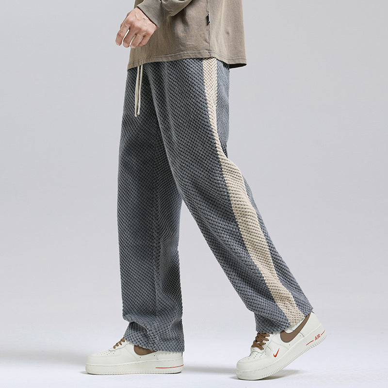 Damen Freizeithose mit strukturiertem Gewebe und seitlichem Streifen EB