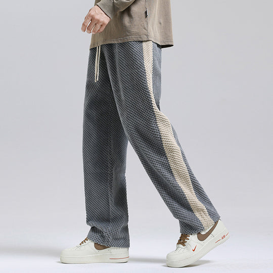 Damen Freizeithose mit strukturiertem Gewebe und seitlichem Streifen EB