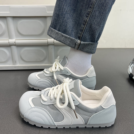 Damen Sportliche Sneakers mit atmungsaktivem Mesh-Obermaterial und flexiblem Sohlenprofil EB
