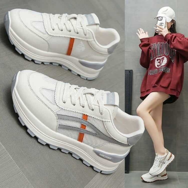 Damen Sportliche Sneakers mit atmungsaktivem Mesh-Obermaterial und dämpfender Sohle EB