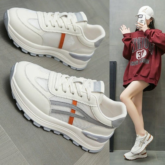 Damen Sportliche Sneakers mit atmungsaktivem Mesh-Obermaterial und dämpfender Sohle EB