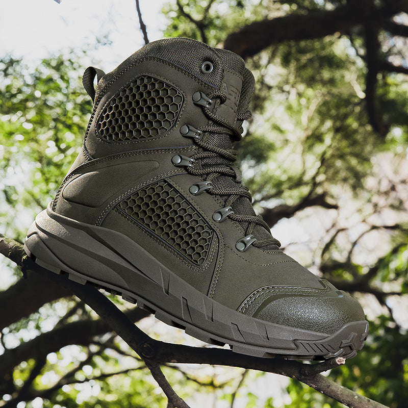 Herren Tactical Stiefel mit griffiger Sohle und atmungsaktiver Struktur EB