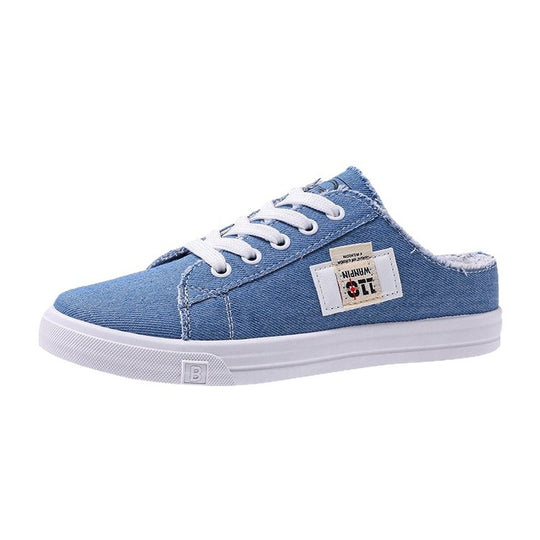 Damen lässige Slip-On Sneakers mit modischen Fransen und atmungsaktiver Sohle EB