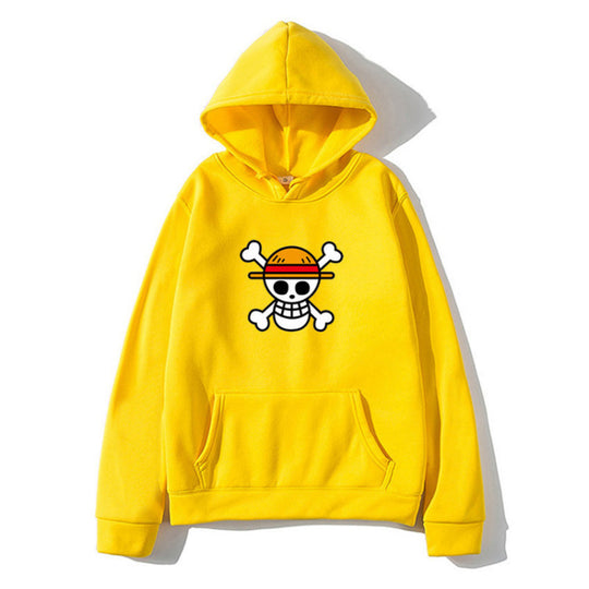 Damen Kapuzenpullover mit kreativem Piratenmotiv und bequemer Passform EB