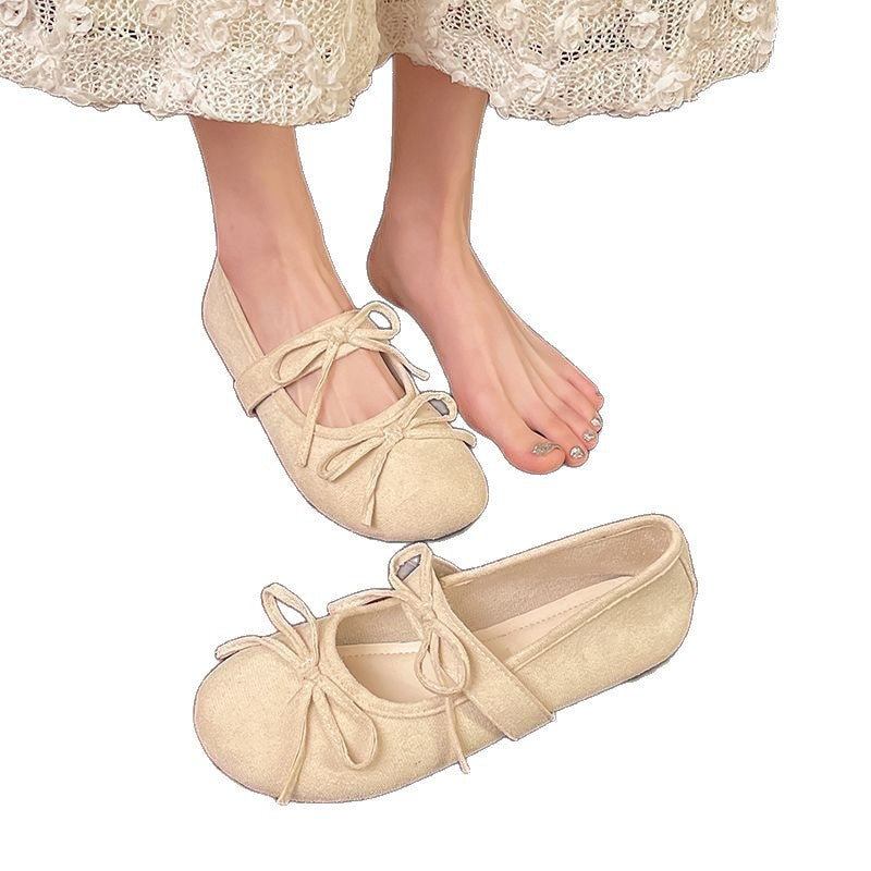 Damen Ballerinas mit elegantem Schleifendetail und komfortabler Polsterung EB