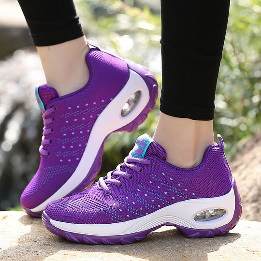 Damen Atmungsaktive Leichtgewicht Sneakers mit stoßdämpfender Sohle EB